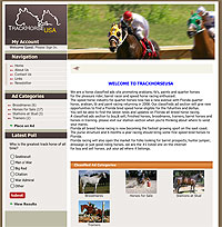 TrackHorseUSA using CommuniCart to sell classified advertisements